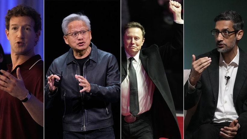 Zuckerberg Huang Musk Pichai