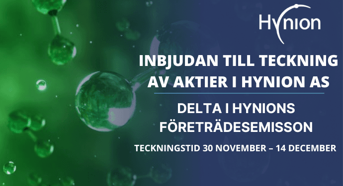 Företrädesemission Hynion