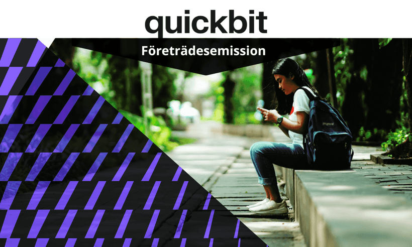 Quickbit Företrädesemission