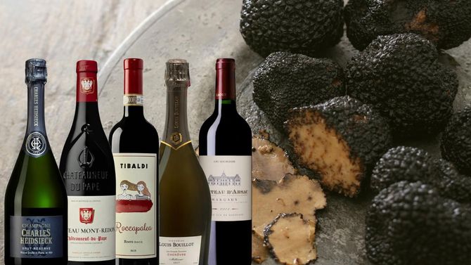 Fem perfekta vinmatchningar till tryffel