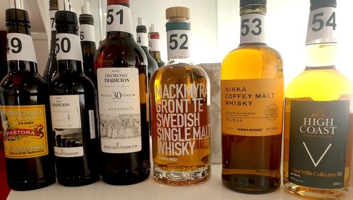 Recension tillfällig sherry och whisky 27 mars 2020