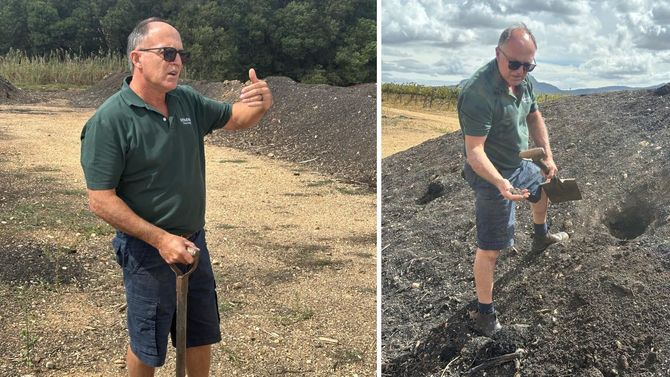 Komposten som de samlat på sig göra redan skillnad. 