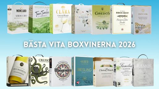 Bästa vita boxvinerna på Systembolaget 2026