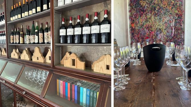 Vinserien 21 Gables är en hyllning till de 21 gavlarna som finns på gården och som här är illustrerade i trä.