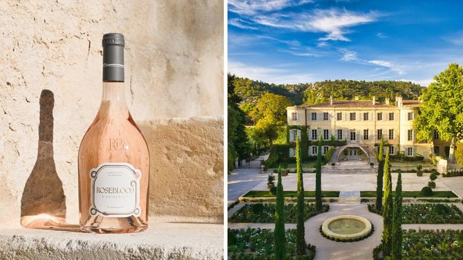 Château d’Estoublon i de västra delarna av Provence.
