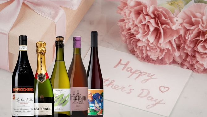 Fem viner att ge bort inför mors dag