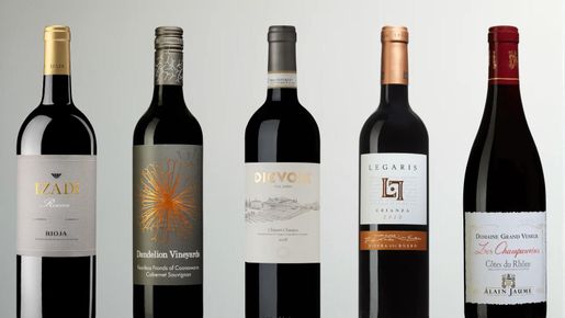 Topp 5 rött vin att beställa första halvan 2025