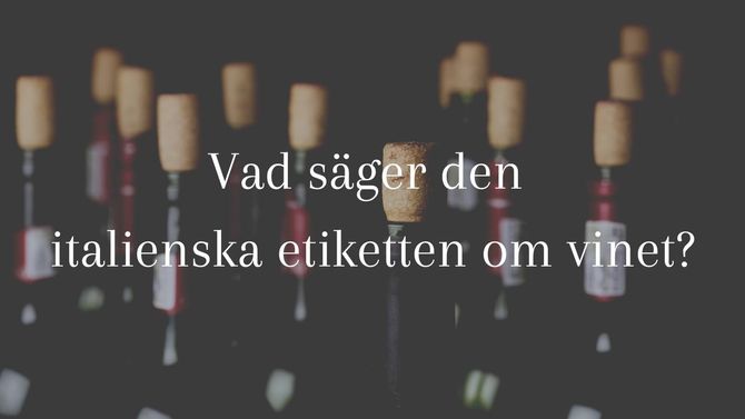 Vad säger etiketten om vinet? - vinprovning med Vinbanken