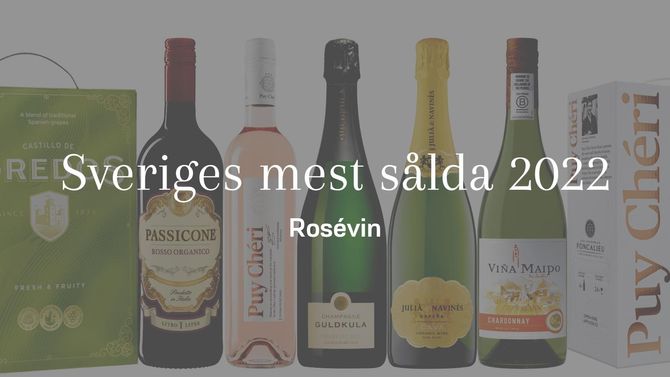 Sveriges mest sålda rosévin 2022 – här är listan