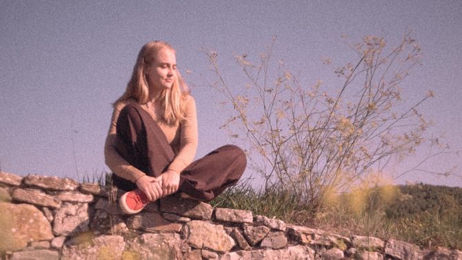 Sofia Ricasoli vid vingården Santa Lucia. 