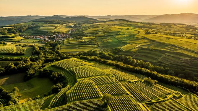 Det är stor höjdskillnad mellan de olika delarna av Kremstal.