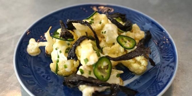 Recept vegorätt med blomkål från Savant Bar