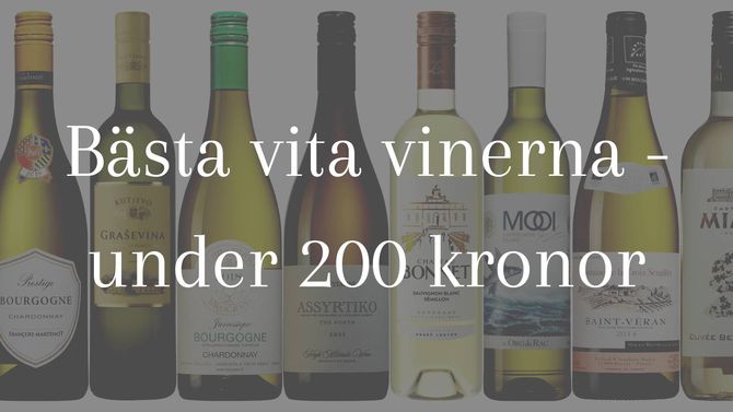 Bästa vita vinerna under 200 kronor