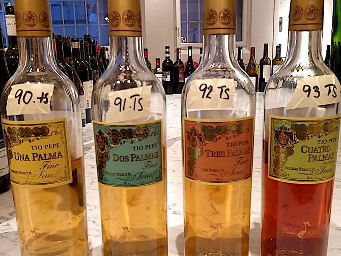 Una, Dos, Tres Cuatro Palmas sherry från Gonzalez Byass