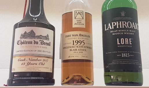 Fina whiskys och en calvados för finsmakare