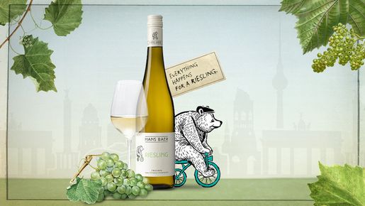 Följ björnen, Hans Baer Riesling från Rheinhessen