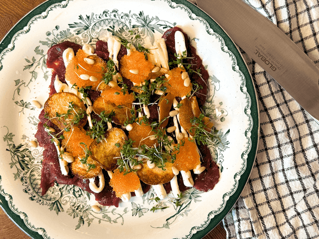 Carpaccio på dovhjort