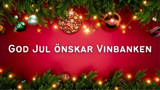 God Jul önskar Vinbanken