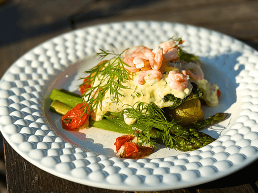 Rödspätta på grillen