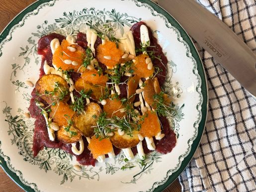 Carpaccio på dovhjort