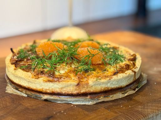 Västerbottenpaj med kantareller och gräslök
