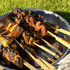 Grillspett på grillen
