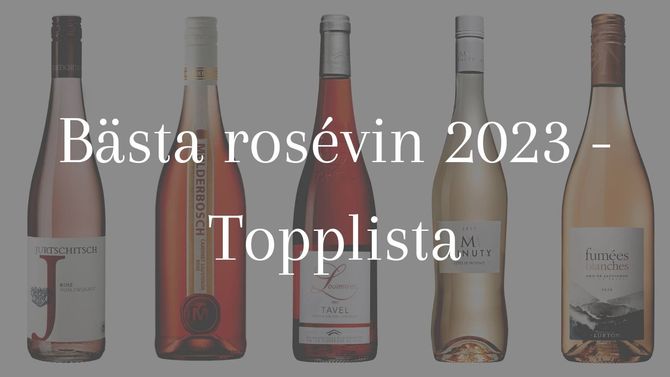 Bästa rosévin 2023 – topplista