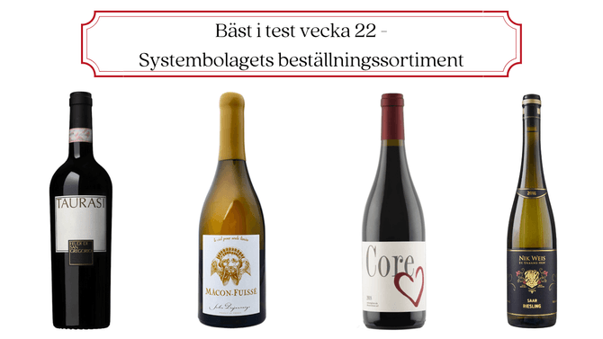 Bäst i test vecka 22 - Systembolagets beställningssortiment