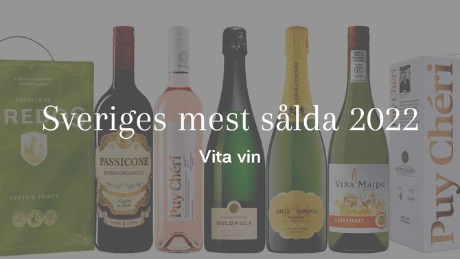 Sveriges mest sålda vita vin 2022 – här är listan