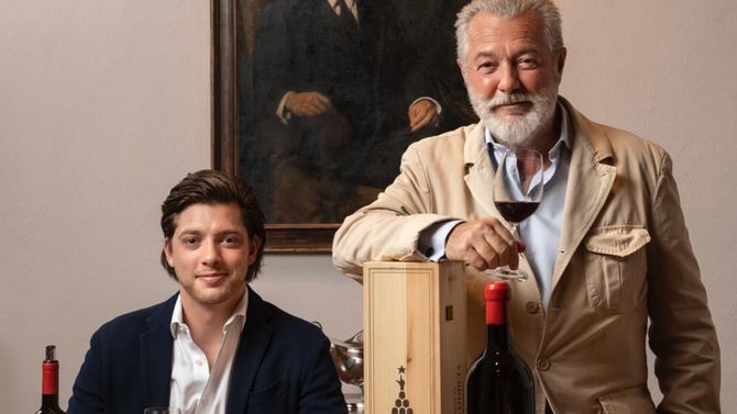 Santiago Cinzano med Greve Francesco Cinzano.